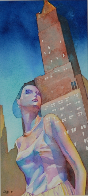 Girl on a High Rise