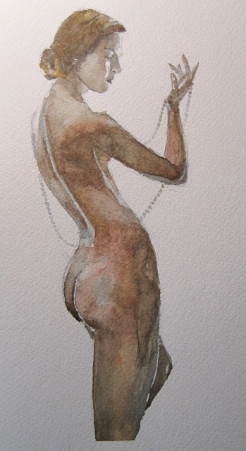 Nude with Pearls